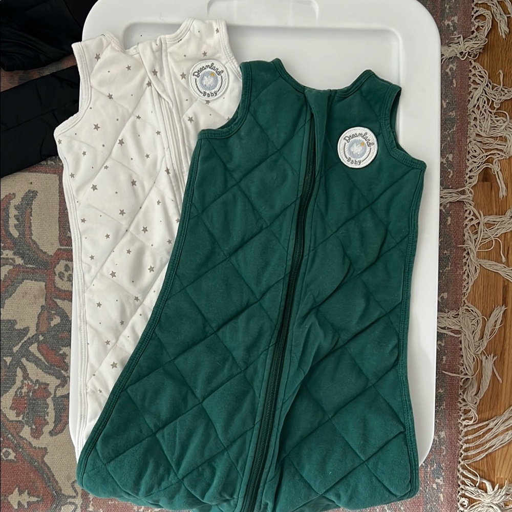 Set of two dreamland baby sleep sacks